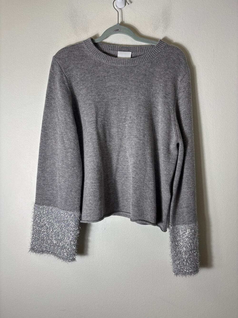 Allude Cashmere Long Wide Sleeve Sweater Sz M